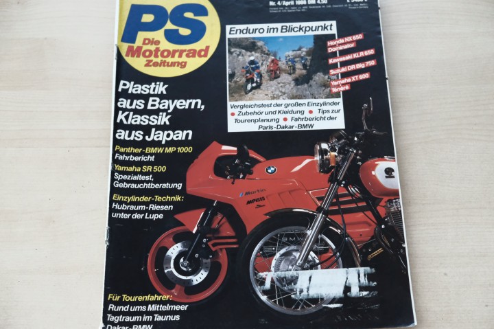 Deckblatt PS Sport Motorrad (04/1988)